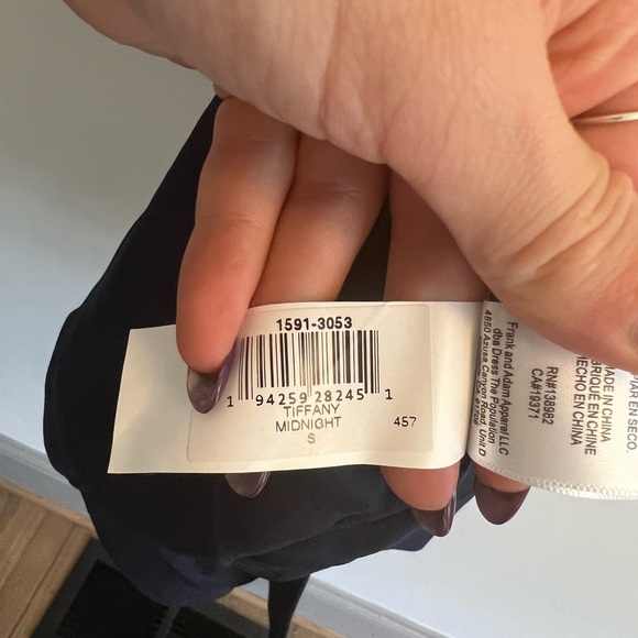 Dress The Population Tiffany One Shoulder Midi Dress in Midnight Blue - S - Picture 9 of 9